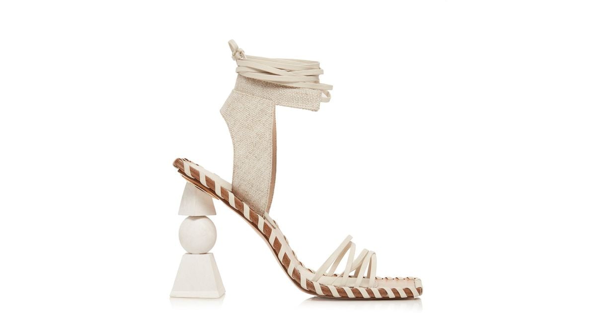 Jacquemus white heels best sale