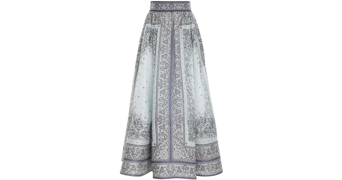 【Zimmermann】MATCHMAKER GATHERED MIDI SKIRT ギャザー マキシ ZIMMERMANN - Matchmaker Gathered Linen Midi Skirt Zimmermann