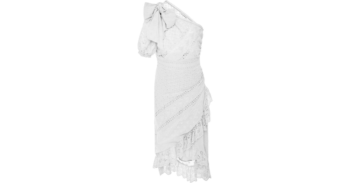 ulla johnson white eyelet dress