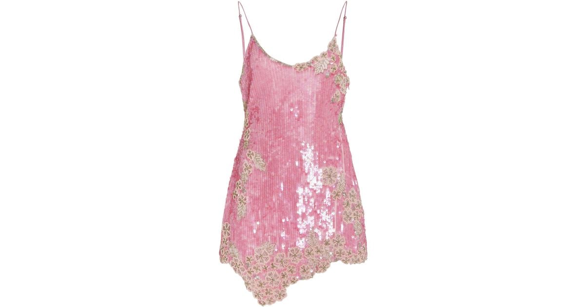 love shack fancy meline sequin dress LoveShackFancy Sequin Dress by LoveShackFancy