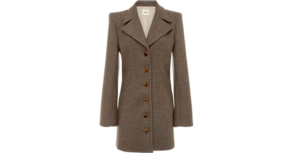 Khaite Petra Tweed Long Blazer | Lyst