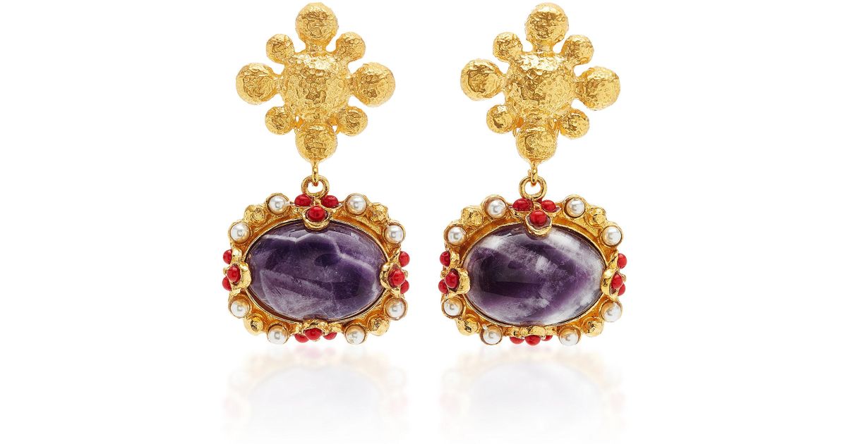 Tesoro amethyst earrings clearance