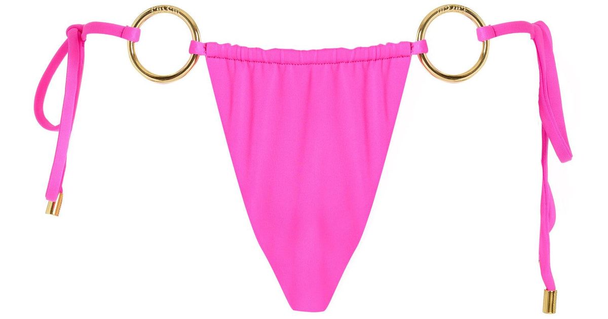 Cin Cin Cove Oring Bikini Bottoms in Pink Lyst