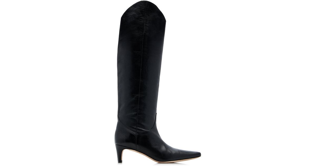 staud claud tall leather boots