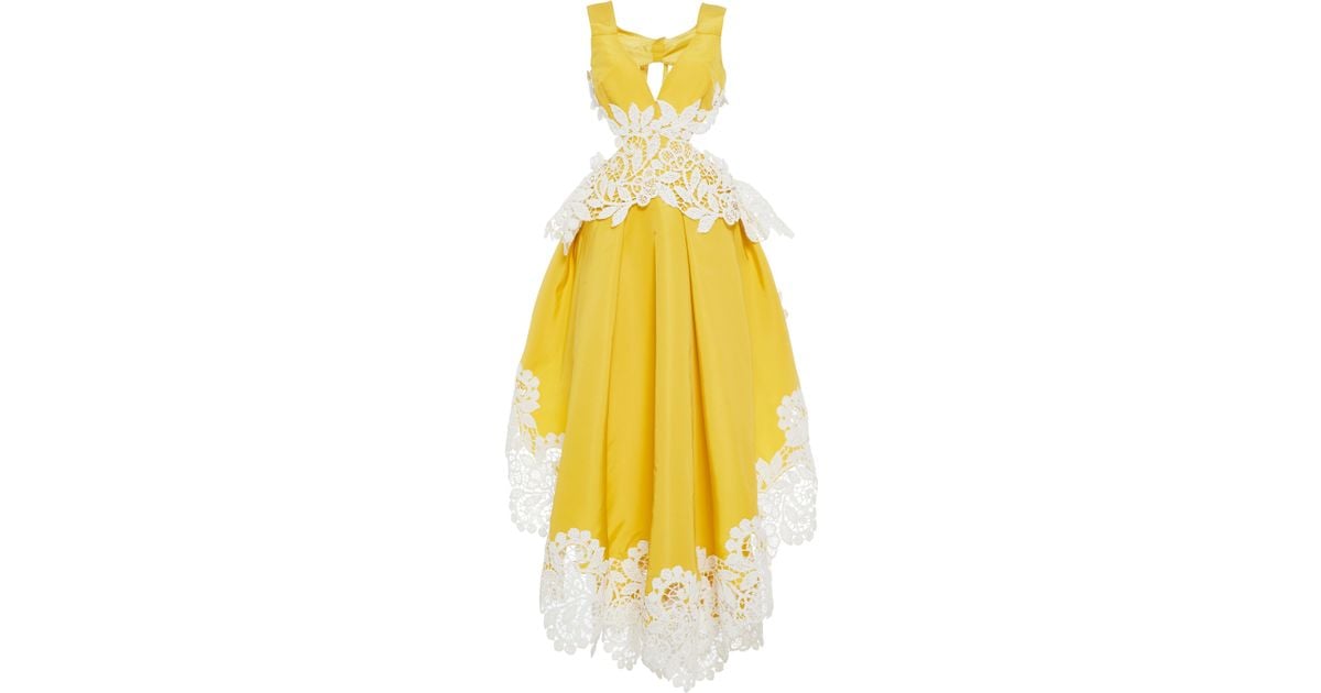 rosie assoulin yellow dress