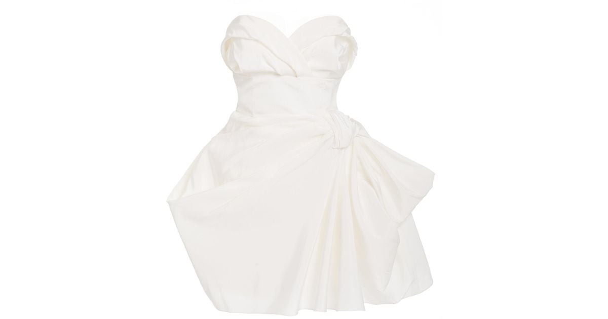 Silk mini dress Chanel White size 34 FR in Silk - 22511837
