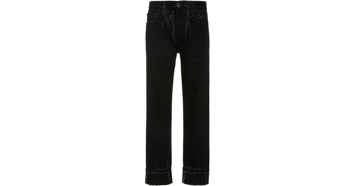 Prada Denim Overdyed Jeans in Black for Men - Lyst