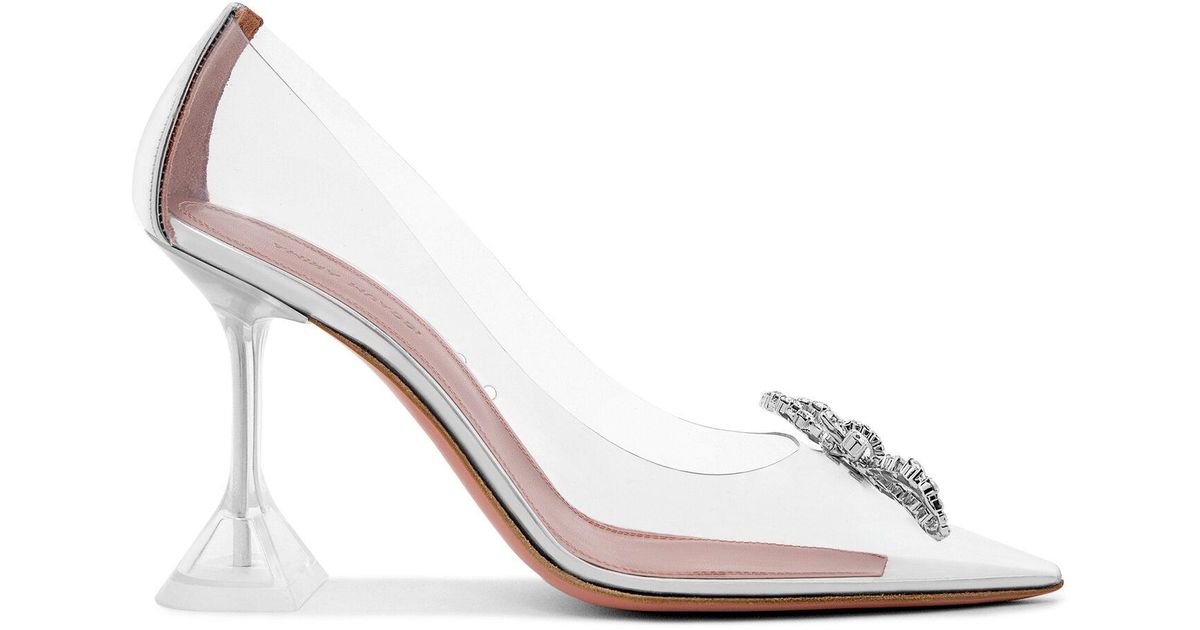 amina muaddi pvc pumps
