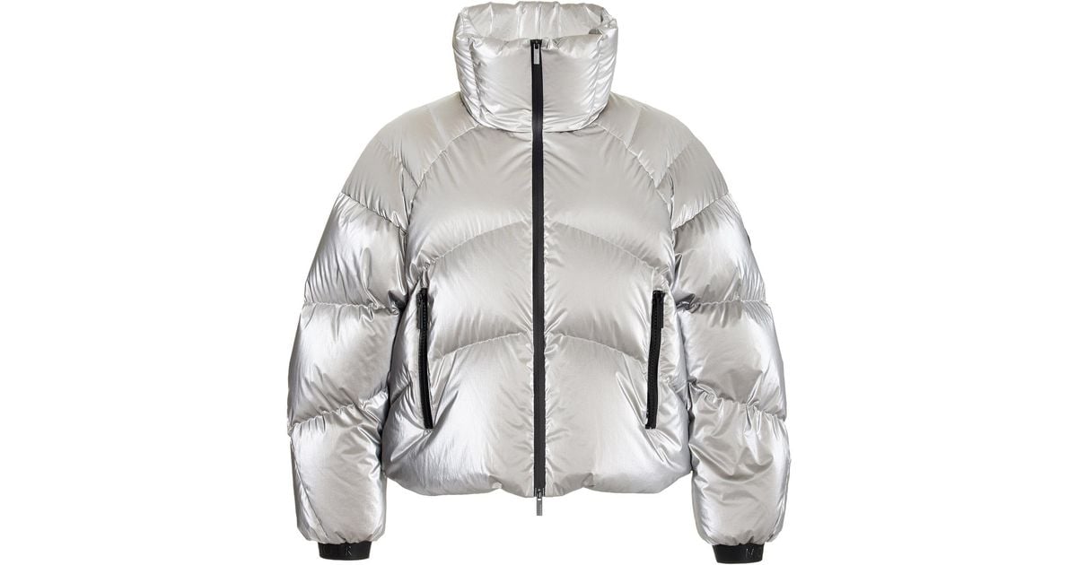 Moncler Avoriaz Down Puffer Jacket in Metallic | Lyst UK