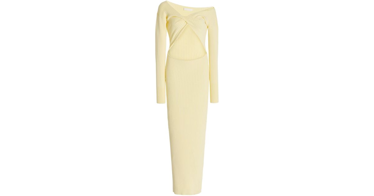 knee length dresses for ladies Sir The Label Helena Long Sleeve Maxi Dress