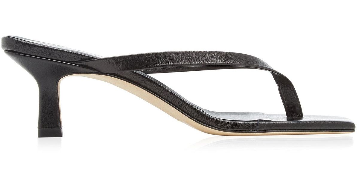 Aeyde Wilma Leather Sandals in Black | Lyst