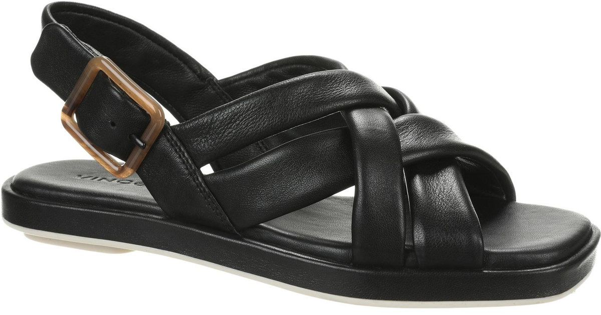 Vince Rexx Leather Sandals in Black - Lyst