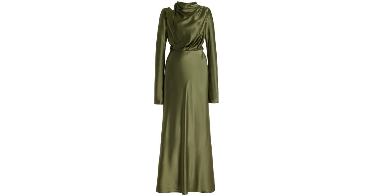adele green dress vogue shows off incredible weight loss in plunging regal gown sleeve length: Sleeveless main image 1