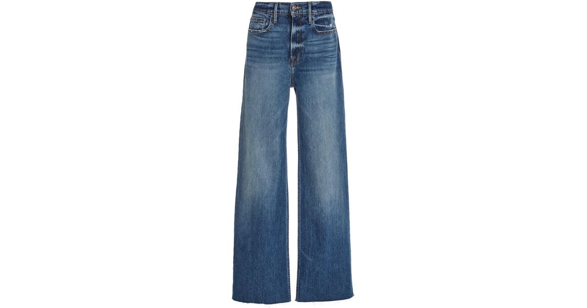 FRAME Denim Heritage California High-rise Wide-leg Jeans in Dark Wash ...