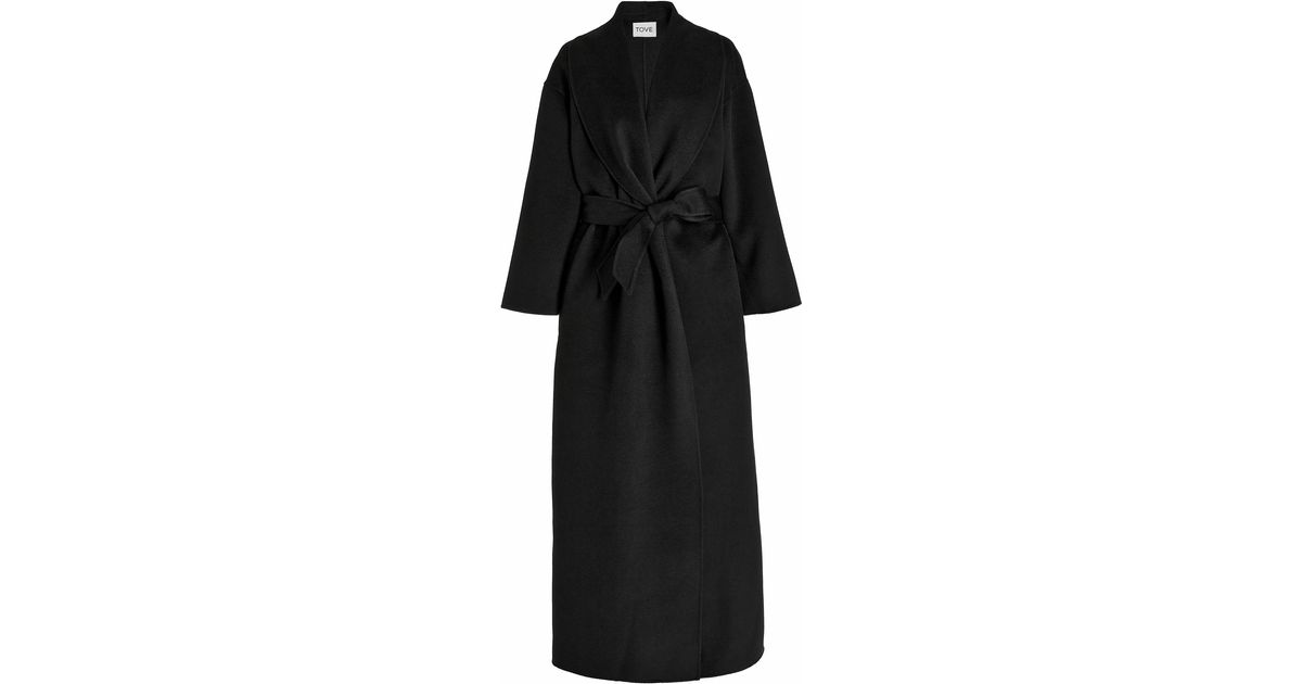TOVE Jore Wool Coat in Black | Lyst