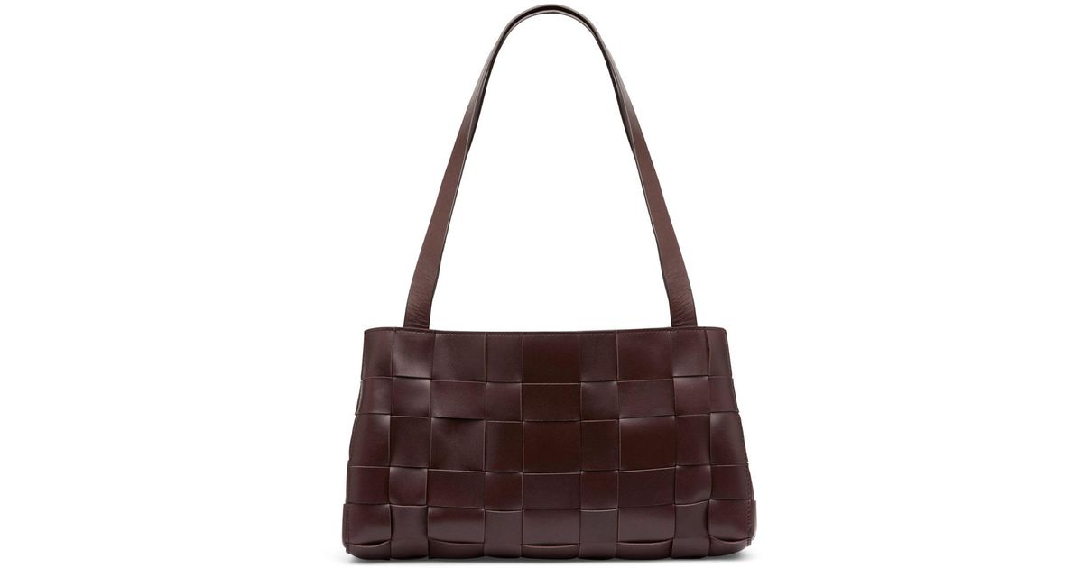 St.Agni 'Slim Woven' レザートートバッグ 送料込み St. Agni | Slim Woven Tote - Black