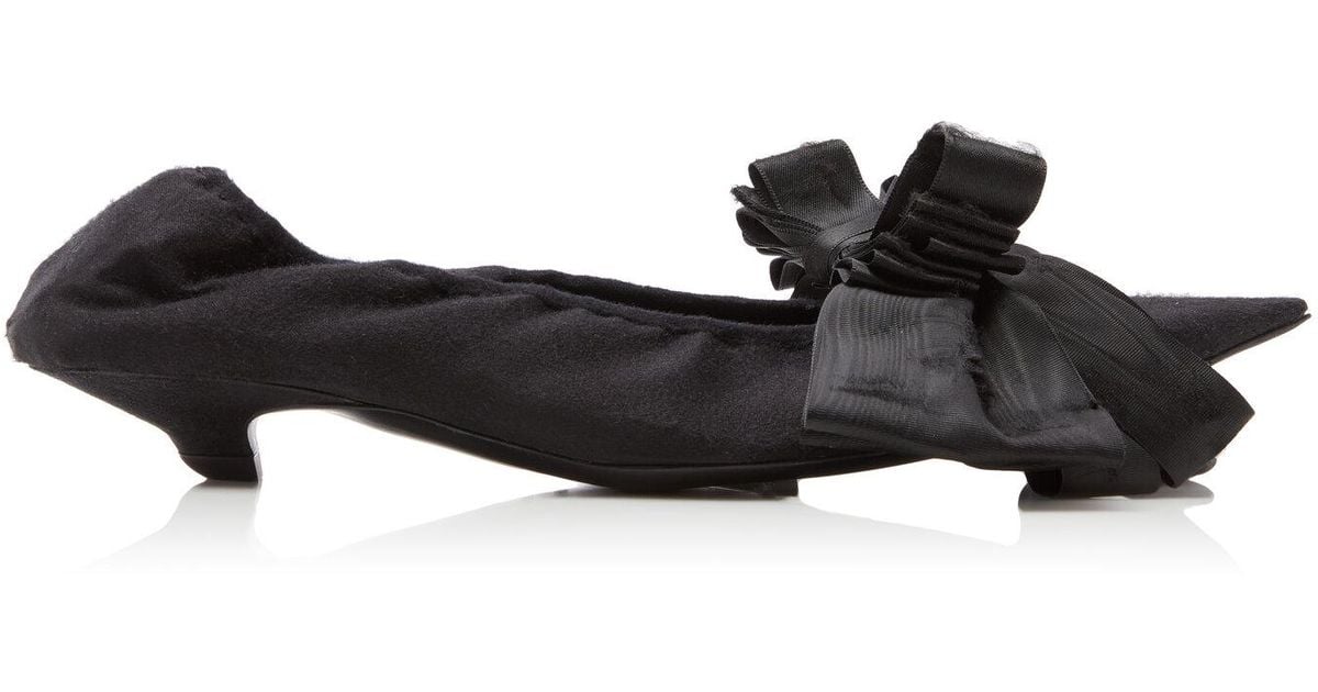Balenciaga Louis Xv Satin Leather Pumps in Black | Lyst