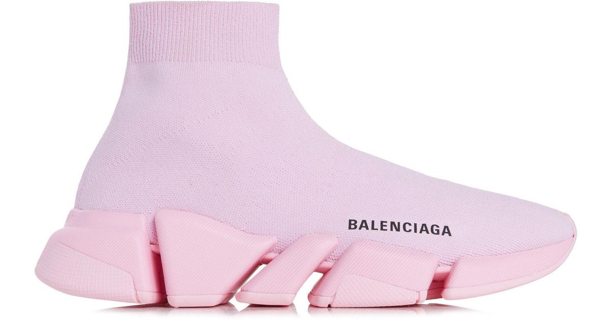 balenciaga speed knit pink