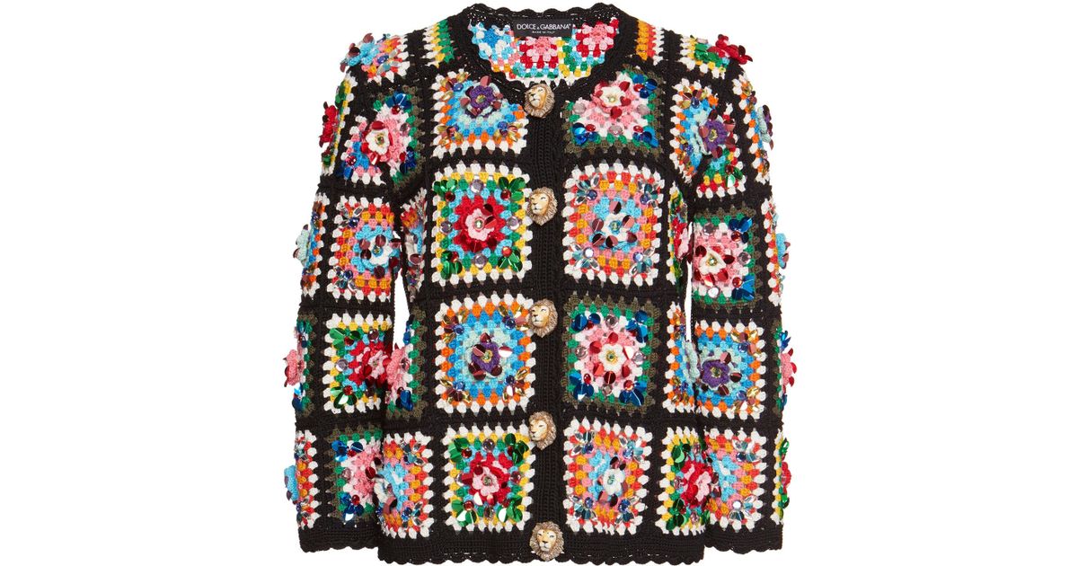 Dolce Gabbana Hand woven Knit Jacket Lyst