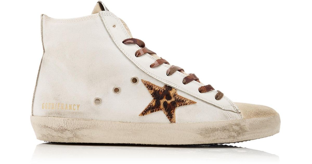 Golden Goose Deluxe Brand Francy Leather High-top Sneakers in White - Lyst