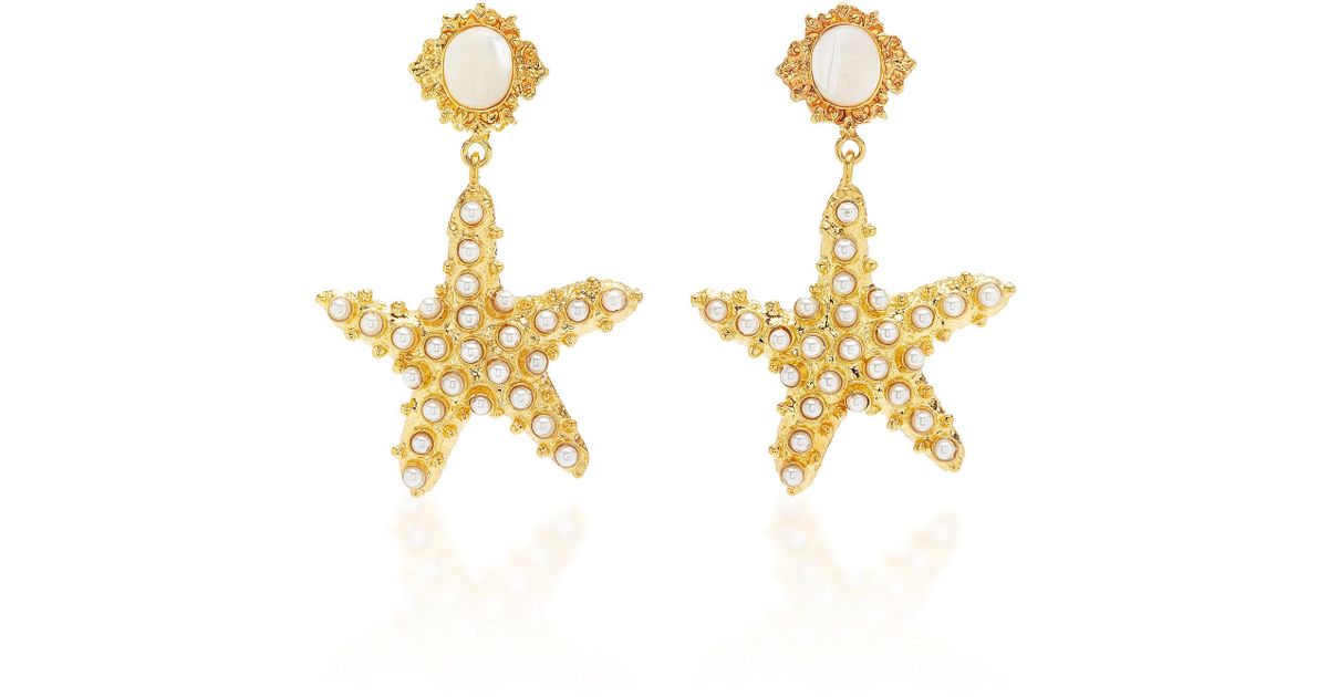 Christie Nicolaides Synthetic Sofia Moonstone Earrings in White | Lyst