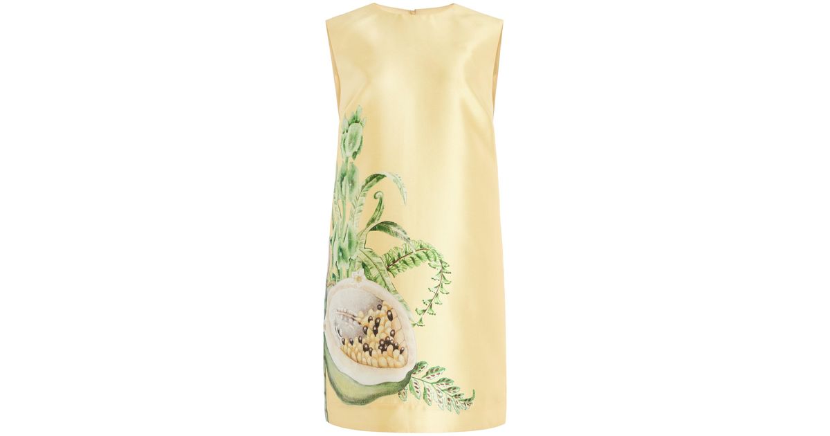 alémais sol satin crepe mini dress ALÉMAIS Sol Satin Crepe Mini Dress in Yellow