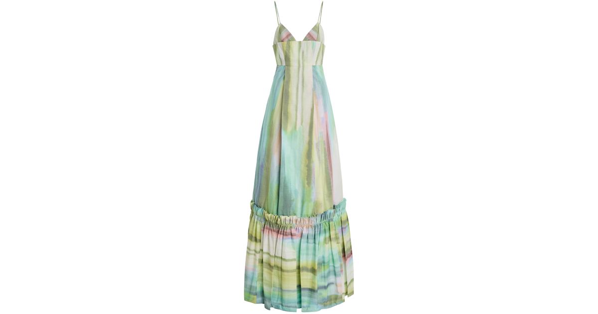 alexis matani printed satin maxi dress matani dress