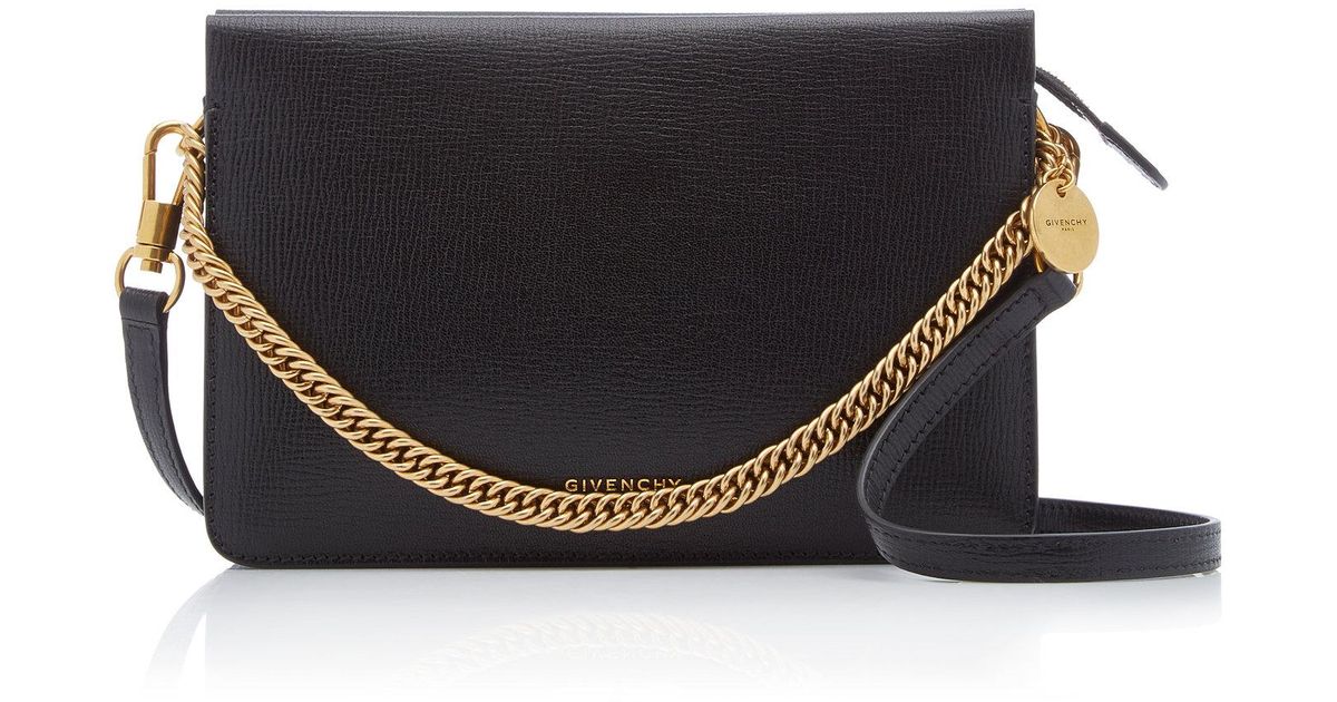 Givenchy Cross 3 Grained Leather Crossbody Bag in Black Lyst