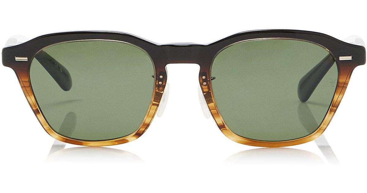 Oliver Peoples X Roger Federer R-11 Round-Frame Acetate Sunglasses in ...
