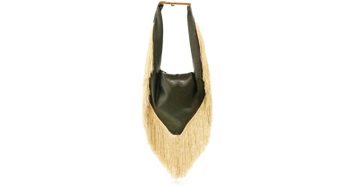 Embroidered Fringe Detail Shoulder Bags