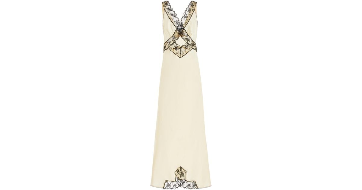 SIR. Willa Lace-trimmed Cutout Silk Maxi Dress in White | Lyst UK SIR. Willa Lace-trimmed Cutout Silk Maxi Dress in White | Lyst UK