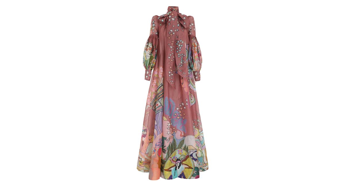 zimmermann concert tie neck gown