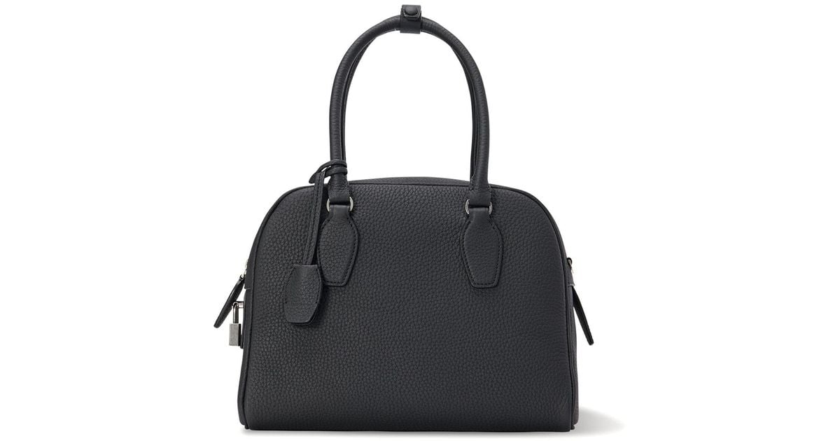 The Row India 10 Leather Bag in Black | Lyst