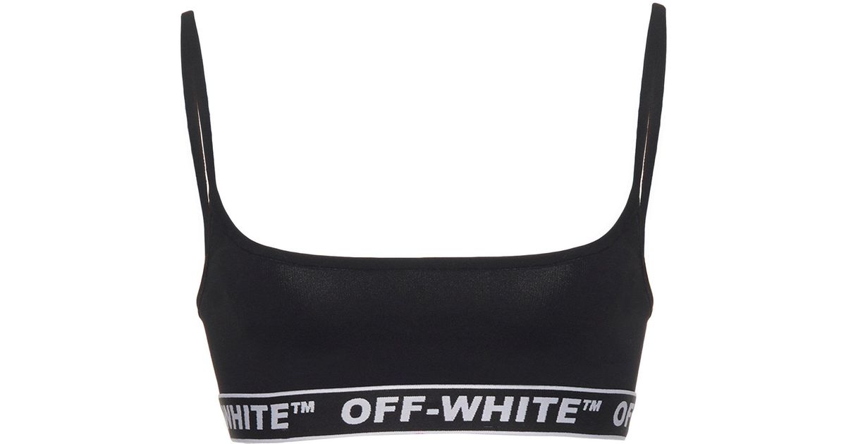 Off-White c/o Virgil Abloh Synthetic Training Bra in Black - Lyst