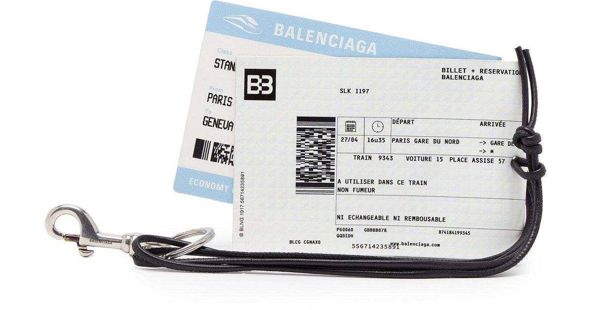 アクセサリーその他 BALENCIAGA TRAIN TICKET KEYRING 0400022752651?wid=900