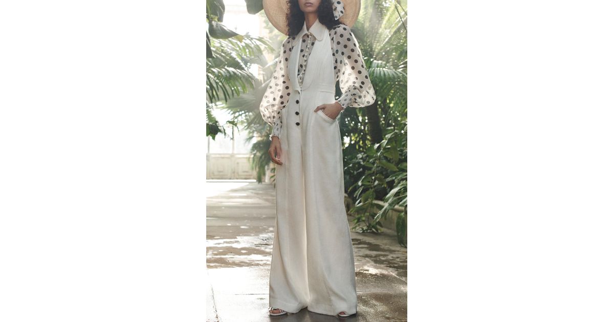 zimmermann corsage tailored jumpsuit