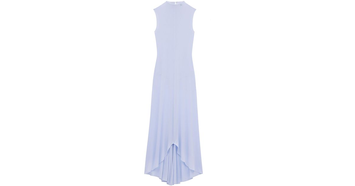 Courrèges asymmetric crepe maxi dress - White