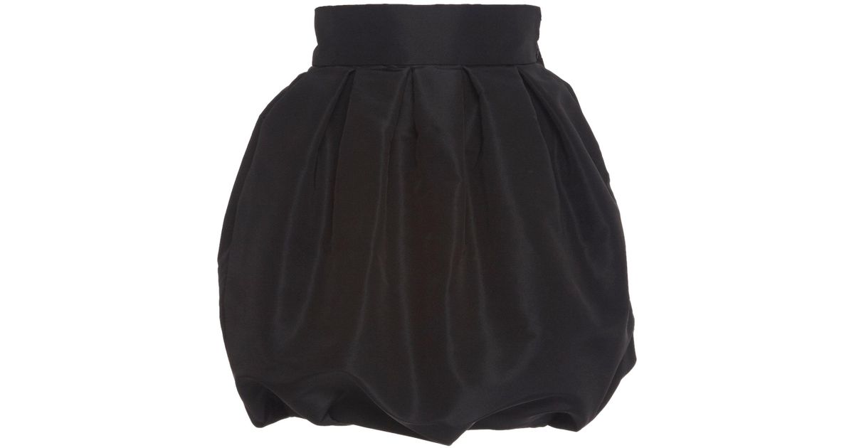 Alexandre Vauthier Faille Bubble Skirt in Black | Lyst