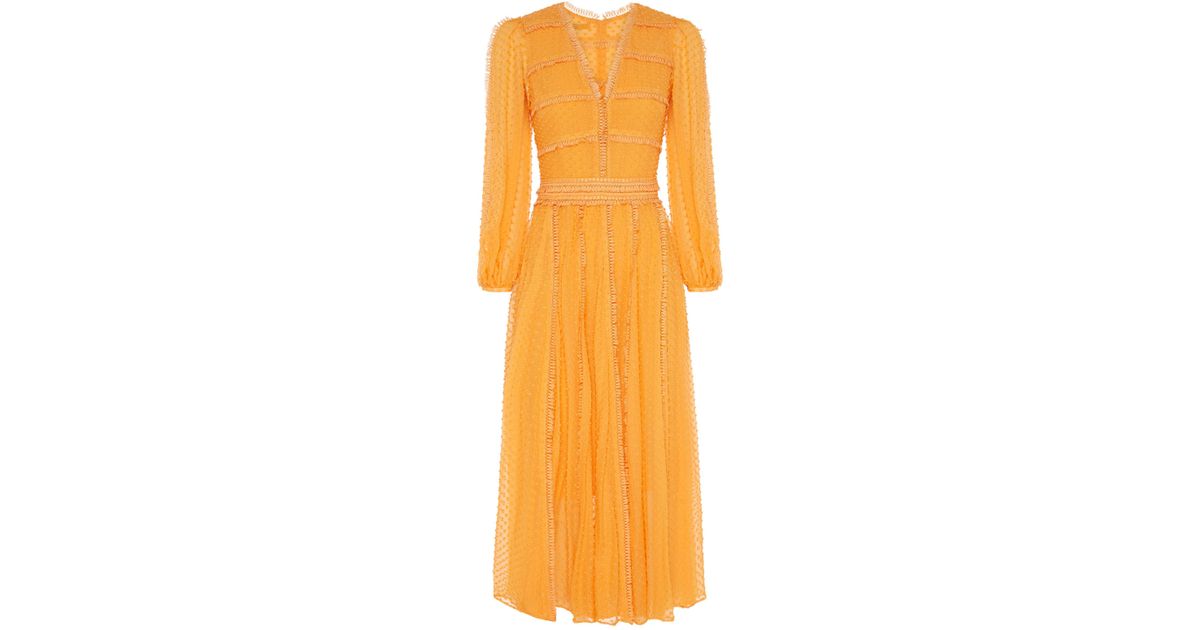 yellow ribbed midi dress