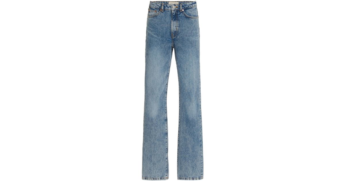 Jeanerica Dover Rigid High-rise Straight-leg Jeans in Blue | Lyst