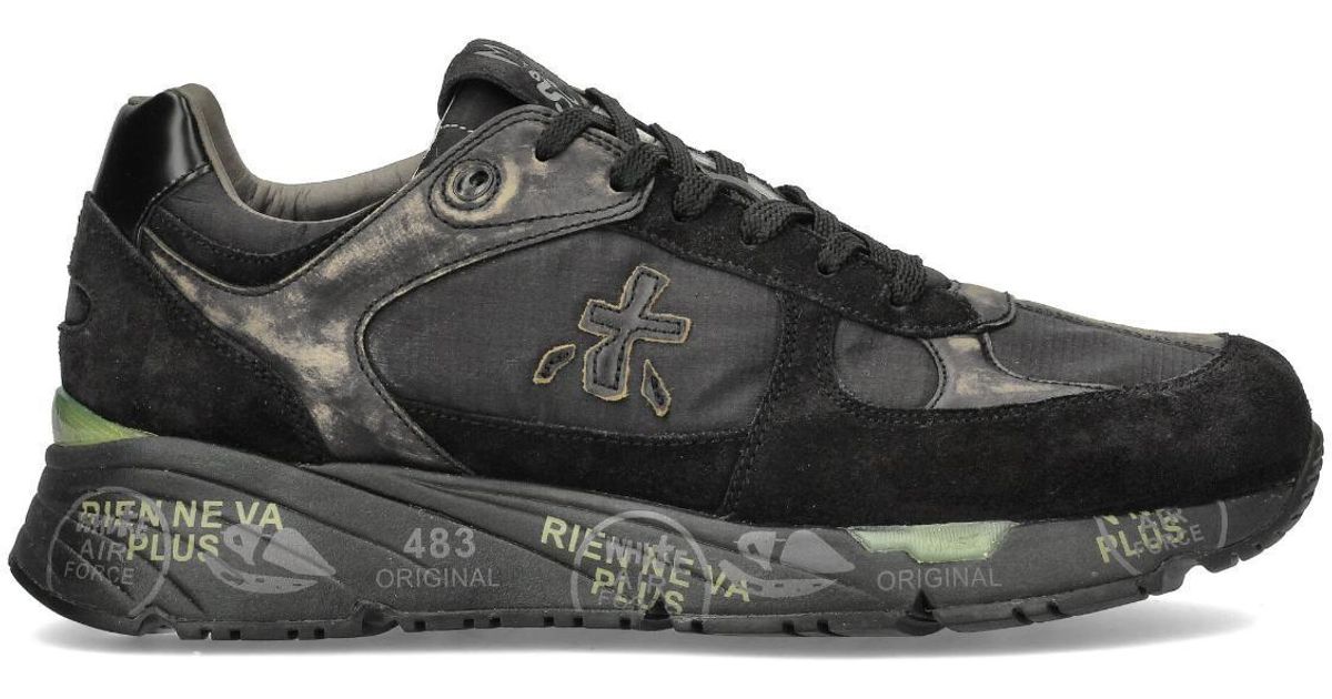 Premiata Men's Snerker Denvin Black
