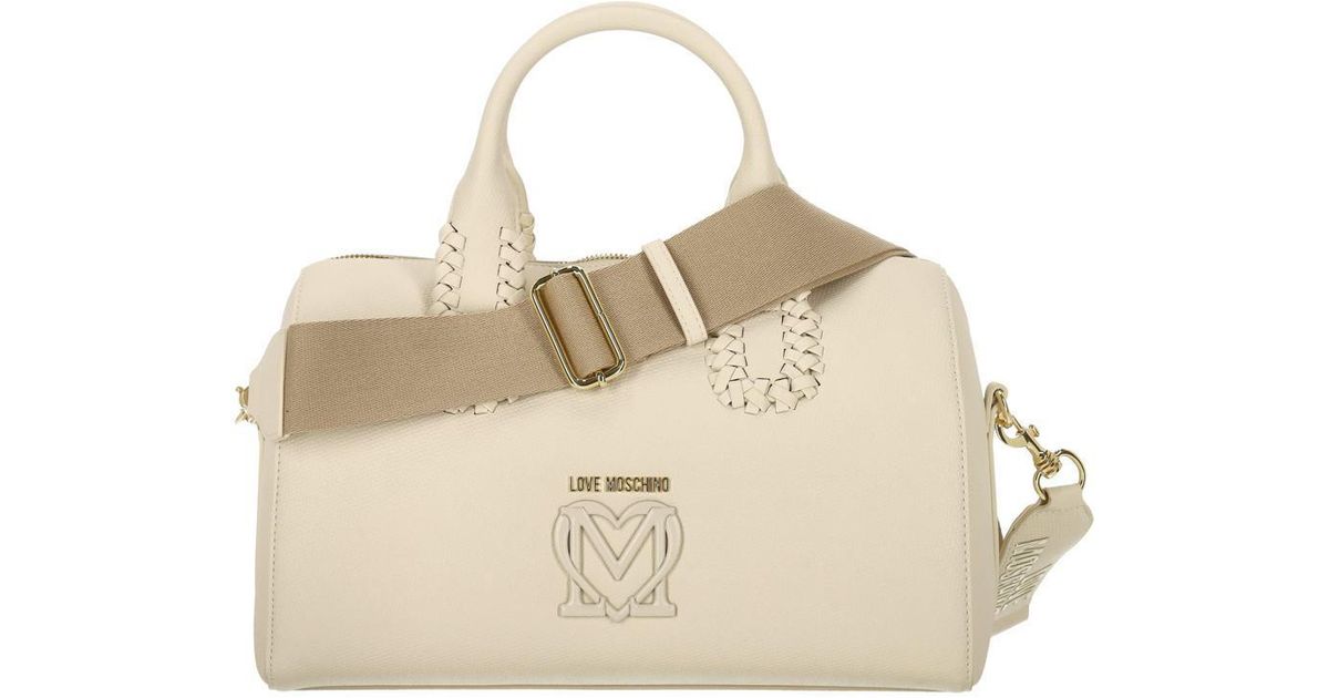 Love Moschino Beige Polyethylene Handbag