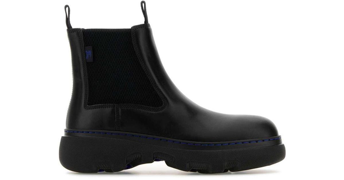 Burberry Black Leather Boots main image 0