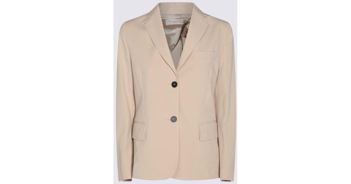 ジャケット MONTEDORO PINK COTTON CASUAL JACKET Montedoro Cotton Casual Jacket in Natural | Lyst UK