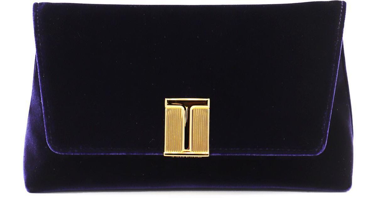 ショルダーバッグ・ポシェット TOM FORD DARK BLUE VELVET AND VISCOSE SHOULDER BAG Gucci x Tom Ford Blue Velvet Shoulder Bag – Treasures of NYC