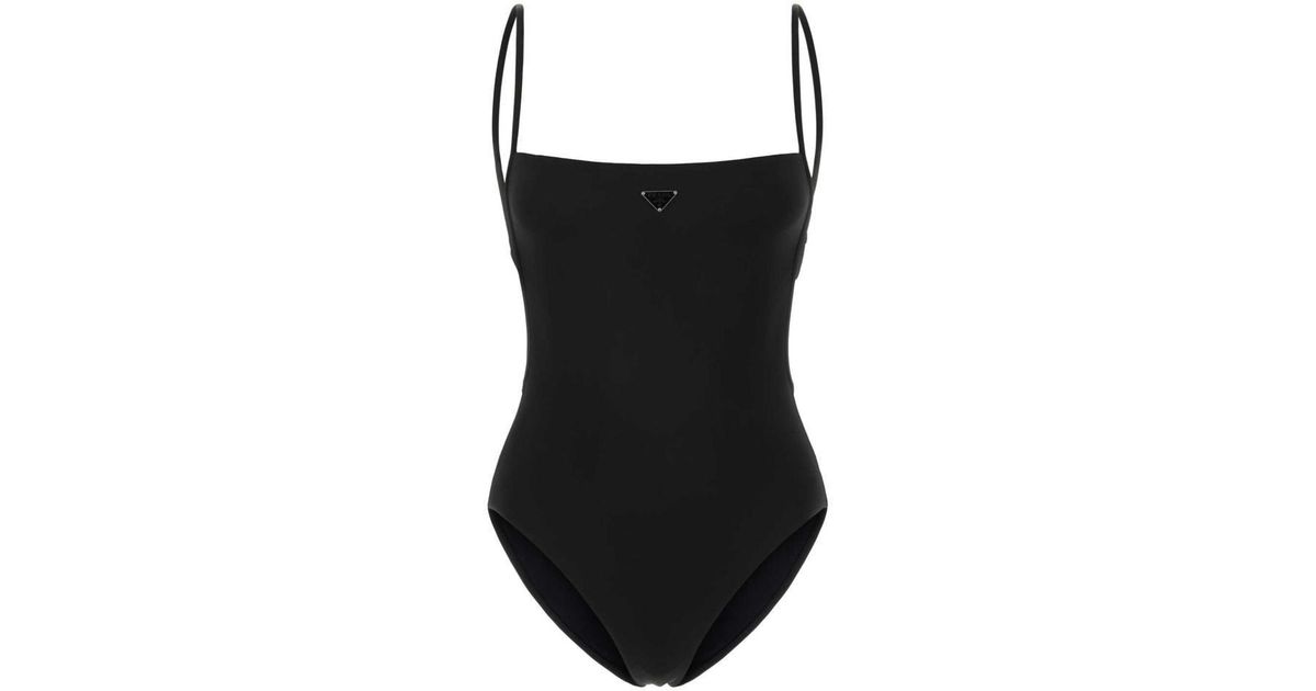 Prada Swimsuits in Black | Lyst