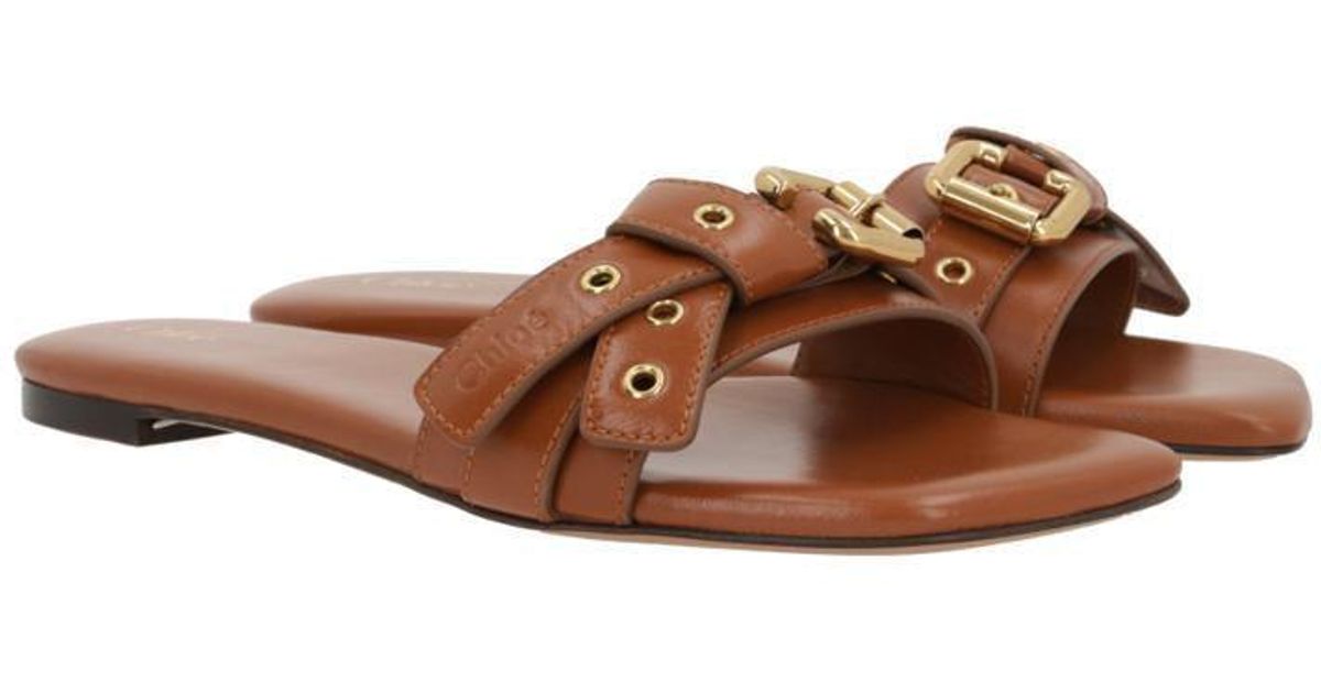 Chloe Brown Sandal Heels