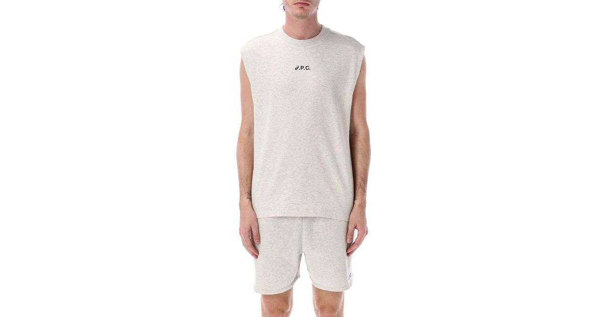 Asics x A.P.C. Sky T-Shirt in White for Men | Lyst