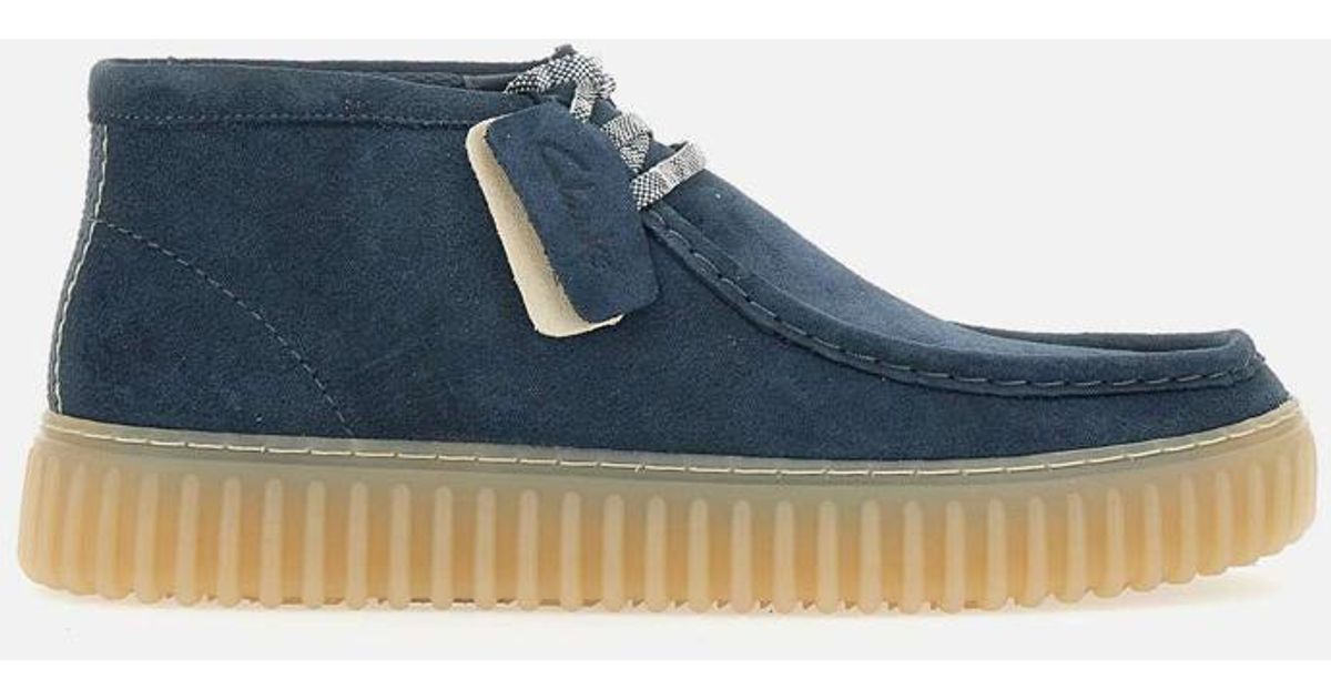 clarks blue boots