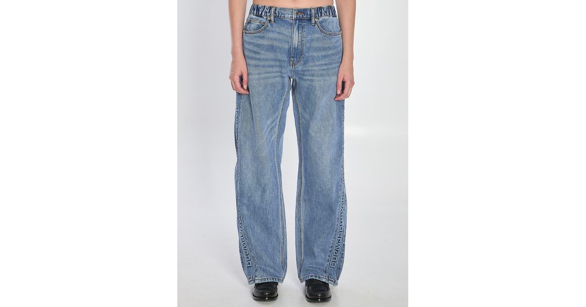 【関税&送料込】Alexander Wang Balloon-Fit Joggers Alexander Wang Balloon-Fit Joggers in Blue | Lyst